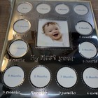 Disney  my First Year  Silver Picture Frame 13 Photo Slots 12    X 10    New In Box