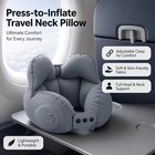 Travel Head Rest Neck Pillow Support Airplane Cushion U Shaped Cervical Inflated