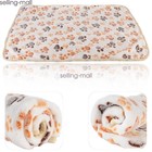 Lovely Paw Print Soft Warm Pet Blanket Dog Cat Mat Puppy Puppy Bed Sofa S large