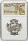 Caracalla 198-217 Roman Empire Phoenicia Tyre Tetradrachm Silver Coin  Ngc Ch Vf
