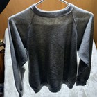 Vintage 70s Jcpenney Raglan Sweatshirt Medium 19x21 Blank Heather Gray Thin  
