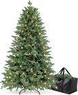 Pre-owned 6ft Hinged Christmas Tree 400 Led Lights Pe Pvc Tips W  Stand Bag