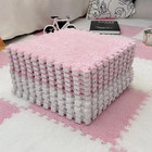 Cozy Soft Plush Eva Foam Puzzle Play Mat For Kids - 30x30cm Interlocking Rug