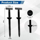 100 Pcs Nylon Universal Cable Tie Buckle   heavy Duty Self-locking Zip Ties Holder