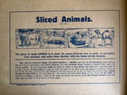 Antique Sliced Animals Puzzles game educational spelling memory-1930 Selchow   R