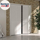 1 Closet Door 24x80   Bi-fold  Louver Louver Plantation Primed White