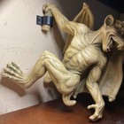 Resin Outside Or Indoors 14h X 17 In W Brown Gargoyle Garden Tree Or Wall Statue