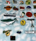 Large Lot Of 42 Vintage Collectable Push Back Pins Lapel Pins Tie Tacks Buttons