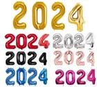 30   Number Color Foil Balloons 1 2 3 4 5 6 7 8 9 10  16th Happy Birthday