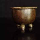 Chinese Antique Bronze Dragon Covered Incense Burner Ornament Statue