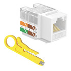 Ul Listed Cat6 Rj45 Keystone Jacks Ul Listed 50-pack  10 Gbps
