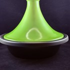 Le Creuset Enamel Cast Iron  2 5qt Tagine Excellent Condition Kiwi Color Retired