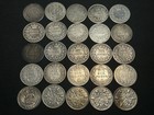 Lot Of 25 1817-1936 Great Britain Silver 6 Pence Coins