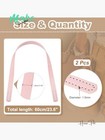 Leather Bag Handle Strap Replacement 2 Pcs Sew On For Handbag