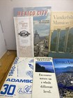 Vintage Souvenir Travel Maps  pamphlets Mex  City  Vanderbilt Man  Vancouver Ect