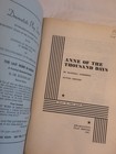 Anne Of The Thousand Days Maxwell Anderson - Acting Edition Vintage Script