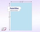 Color Cardstock Paper - 50 Sheets - 8-1 2  X 11  - Pastel Blue 67 Lb  147 Gsm   