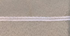 1 4    White Flat English Cotton Ribbon Insertion Trim  2427