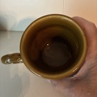 Holt Howard Italy Black Fat Lava Glazed Mug Organic Mustard Vintage Mcm
