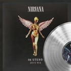 Nirvana Framed Black Wood Legends Of Music Platinum Lp Record Display 