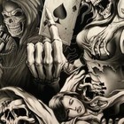 Hydrographic Film Ace Of Skulls 7  X 20  Hydro Dip Dipping