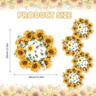 24 Sheets Sunflower Paper Placemats - Watercolor Yellow Flower Disposable