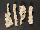 Lot Of Four Big  Hollow Fulgurite S Or Petrified Lighting Algeria 42 4gr