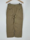 Vintage 1950   s Us Army Cotton Twill Button Fly Khaki Trousers Uniform Pants Q4