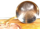 Paul Revere Ware Usa Solid Copper Pot 2 Qt Sauce Pan Covered Low Cheese Fondue