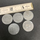 Vintage Antique Coins Collector Lot Of 5 Tax Missouri Sales Receipt Tokens Metal