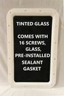 Rv Entry Entrance Door Window White With Tinted Glass Trailer Camper Motorhome