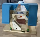 Vintage Little Tikes Dollhouse Large Blue Roof 1989 Mcm With Swing    mint   