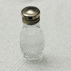 Vintage Irece Miniature Perfume Bottle Clear Cut Glass Marked Rare Collectible