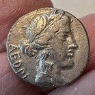  37  Roman Republic  Silver Denarius Ancient Coin   Pre-empire