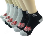 Skull 12 Pairs Mens Ankle Quarter Crew Athletic Sports Socks Cotton Size 10-13