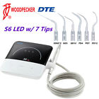 Woodpecker Dte S6 Led Dental Ultrasonic Piezo Scaler Hd-8l Led Handpiece 7 tips