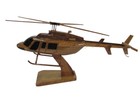 Bell 407 Jet Ranger Air Evac Ems Mahogany Wood Wooden Aviation Helicopter Model