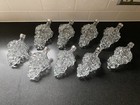 Vintage 6  Clear Glass Grape Bunch Individual Wine Decanter Bottle Bottles