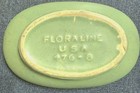 Floraline 476-8 Green Speckled Oval Ceramic Planter  Usa Art Pottery