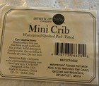 American Baby Co Mini Crib Waterproof Quilted Pad-fitted