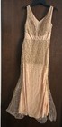 Women Sequin Prom Ball Gown Bridesmaid Sexy V Neck Long Dress With Side Slits