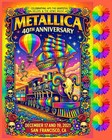 Metallica- 40th Anniversary Concert Vip Poster By Jaye Metcalfe 16x20
