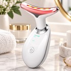 Led Light Therapy Device For Face   Neck  Portable  7 Colors  White silver