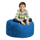  Bean Bag Chair - 2  Kids Memory Foam Lounge Chair With Microsuede -royal Blue