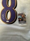 Lamar Jackson Baltimore Ravens Autographed Signed Jersey Game Cut Style Jsa Coa