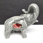 Vintage Shiken Japan Elephant Family Bone China Figurines Lot Of 3 Miniatures