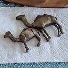 Metal Camel Figurines Pair - Camel Animal Decor Figurine Set