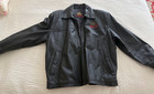 Cunard Queen Mary 2 Inaugural Team January 2004 Black Leather Jacket Size M -