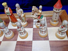        New Vintage 1958 Anri Toriart Charlemagne Hand Painted Chess Set  -3