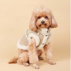 Pet Coat Small Dog Cat Padded Brown Vest Thermal Puppy Clothes Harness Ring New